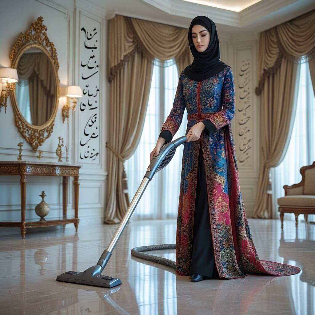 نحوهی جاروب کشیدن