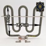 ابعاد المنت سرخ کن 12*11