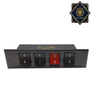 پنل مشکی کلید دار هود زیر کابینتی تک موتور